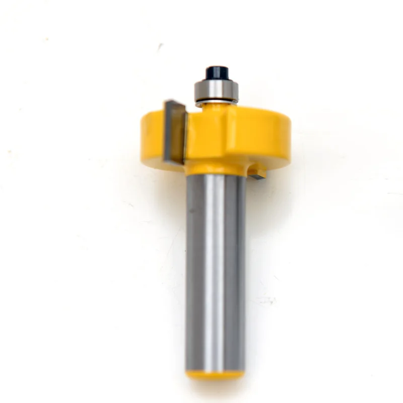 2 pezzi 12mm codolo 1/2 "punta del Router di Rabbet con 6 cuscinetti regolabili fresa a tenone frese in metallo duro punte per legno legno