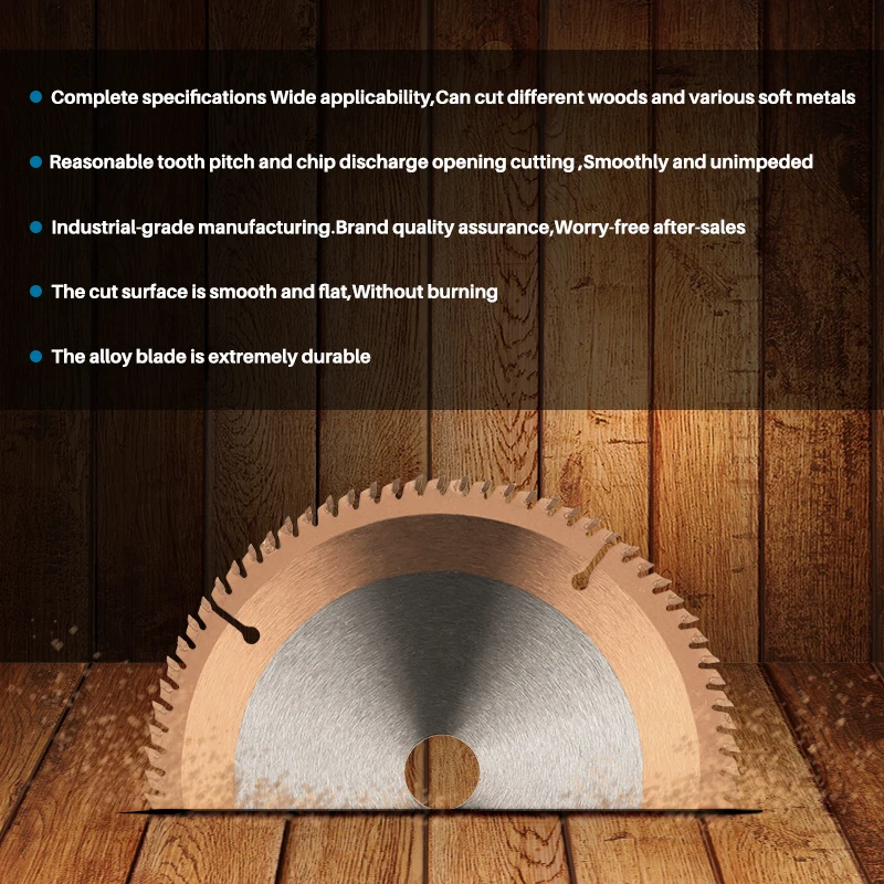 CMCP 250x30mm Wood Saw Blade TiCN Coated Circular Saw Blade Disc 60T 80T Wood Cutting Disc Carbide Tipped Saw Cutting Disc