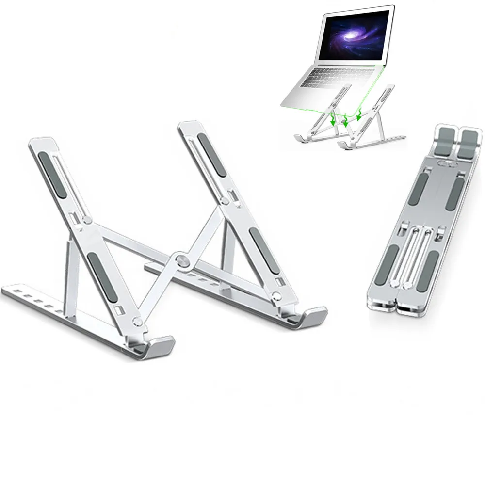 

Laptop Stand Aluminium Foldable Notebook Support Laptop Base Macbook Holder Adjustable Bracket Computer Accessories For 13'' 15'