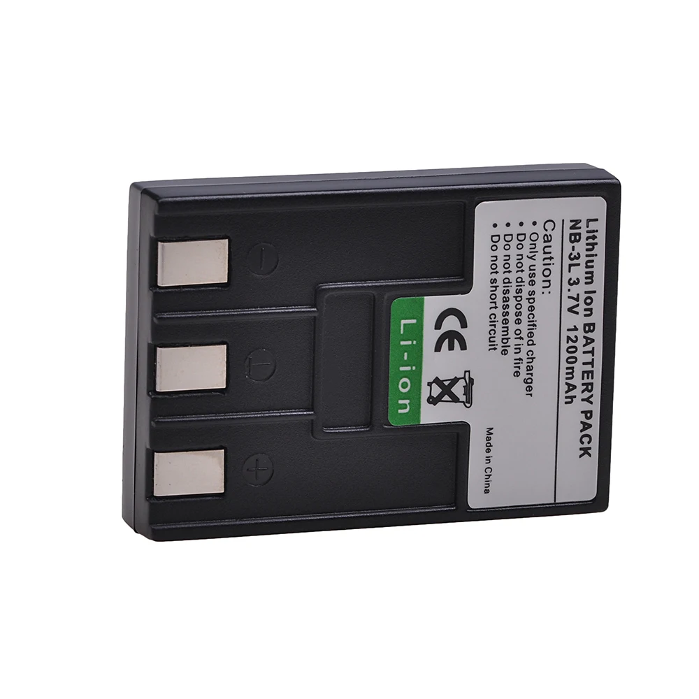 2 Chiếc 1200MAh NB-3L NB3L NB 3L Pin Dành Cho Máy Ảnh Canon PowerShot SD10 SD20 SD40 SD550 SD500 SD100 SD110, IXUS II II, NB-3LH Pin