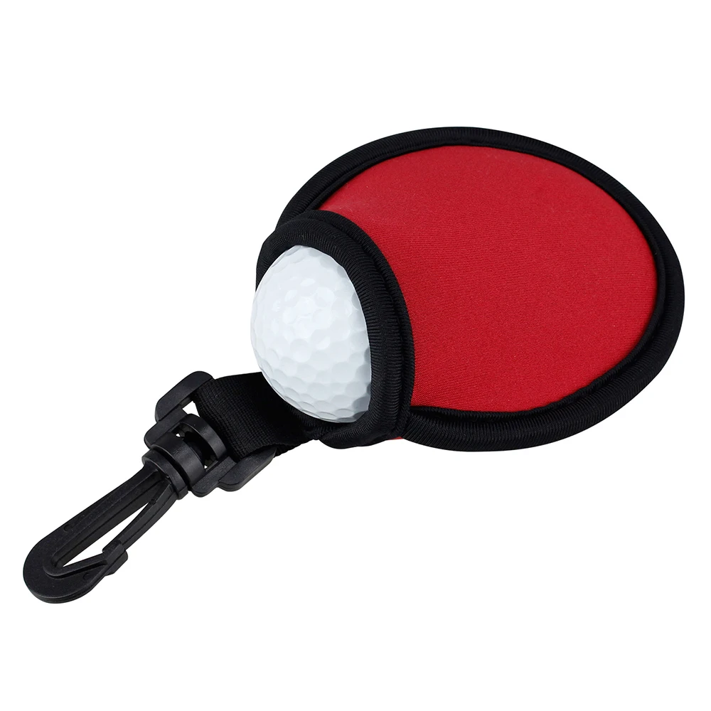 Portable Golf Ball Cleaner Pouch Bag Washer Dirt Wiping Pocket Cleaning Tool Supplies Accessories