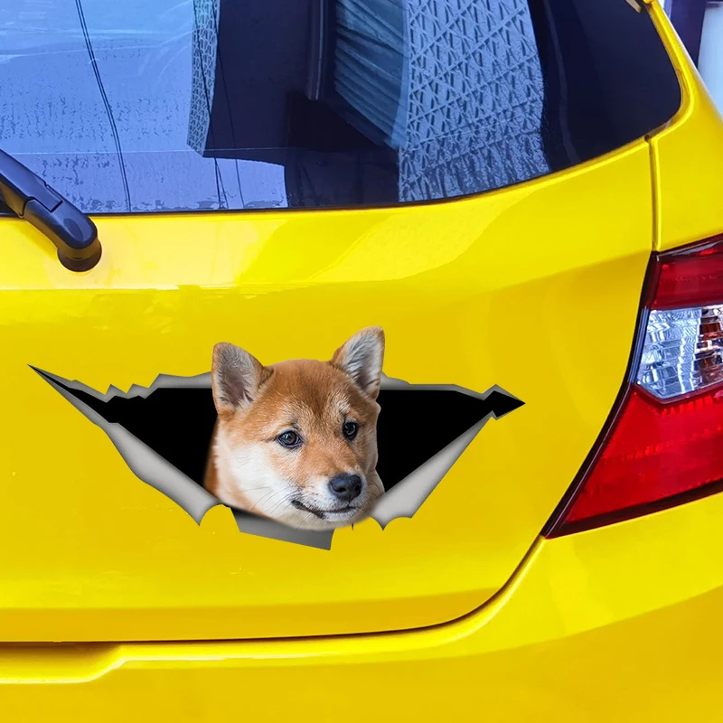 S50624 # Shiba Inu Dog Car Sticker Personality Vinyl Decal Waterproof Car Sticker on Motorcycle Laptop