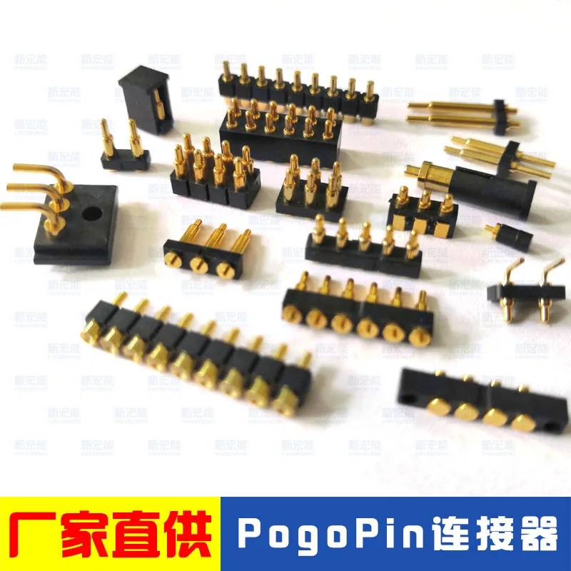 PogoPin Connector Probe 4P Connector 6P Gold-Plated Charging Conductive Test Pin Thimble Spring Pin Probe