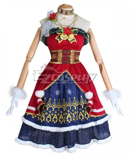 LoveLive! Sonnenschein! Aqours Mari Ohara Weihnachten Kleid Erwachsene Halloween Mädchen Party Kleid Festival Kleid Anzug Cosplay Kostüm E001