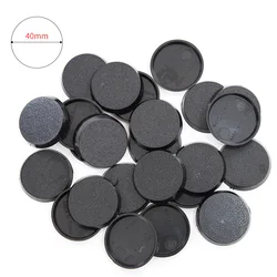 30pcs 40mm Table Base Wargame Miniatures Gaming ABS Round Bases Model for Diorama