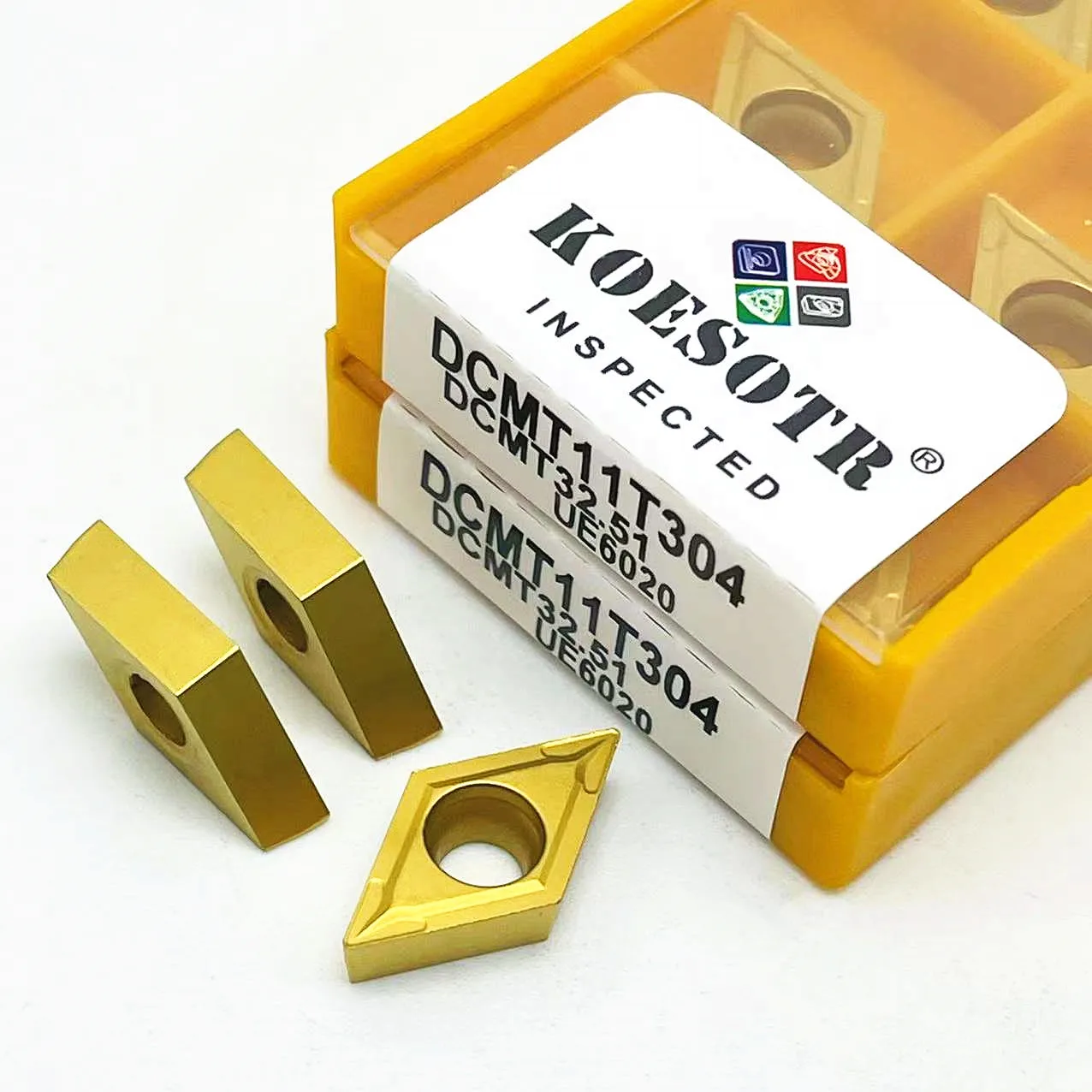 Chất lượng cao Carbide lắp DCMT11T304 VP15TF UE6020 US735 mới máy CNC Dụng cụ xay dụng cụ tiện dụng cụ cắt xe lưỡi dao