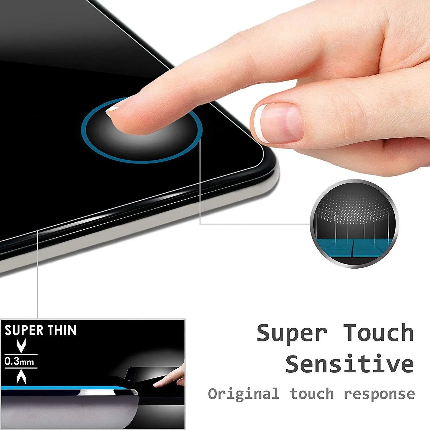 2Pcs Tablet Tempered Glass Screen Protector Cover for Huawei MediaPad M6 10.8 Inch Full Coverage Anti-Shatter Screen