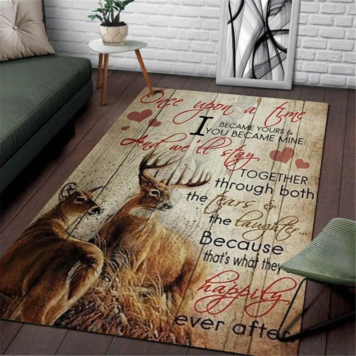 

Deer Hunting Area Rug 3d printed Rug Floor Mat Rug Non-slip Mat Dining Room Living Room Soft Bedroom Carpet 3