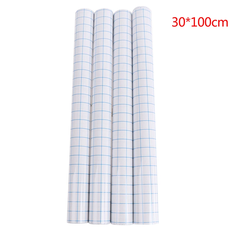 1 Rolls Transparent Tack Vinyl Transfer Application Paper Tape Roll For Signage Crafts 30*100cm