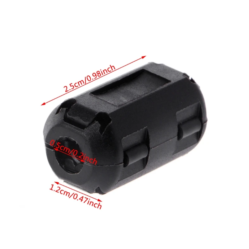 5 قطعة 5 مللي متر كليب على الفريت حلقة النواة الضوضاء القامع ل EMI RFI كليب كابل المكونات النشطة مرشحات