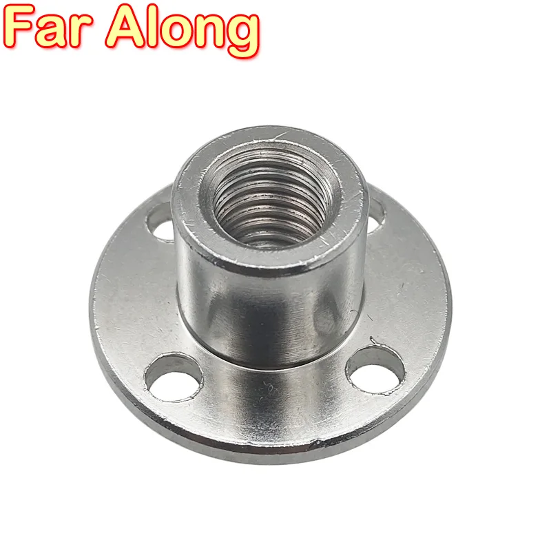 M6 M8 Flange Coupling Nut Inner Diameter 6MM Or 8MM Is Suitable For The Threaded Shaft Of The Motor