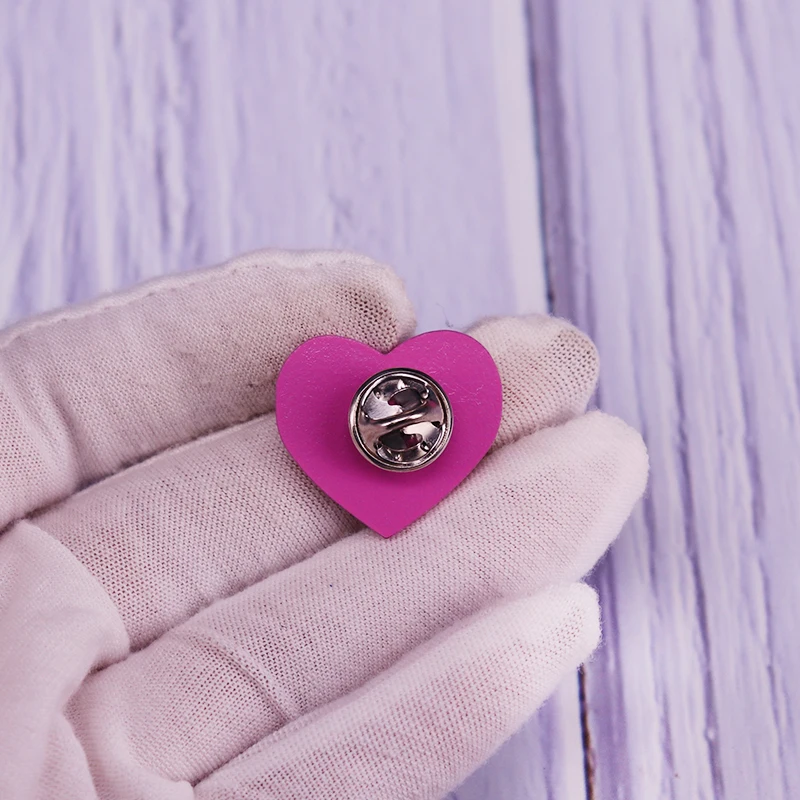 Glittery Capybara Heart Enamel Pins Brooch Love Yourself Badge Fashion Jewelry Gift
