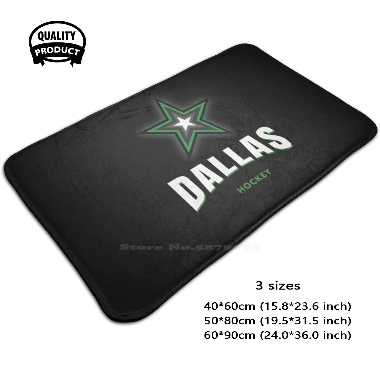 Hockey Soft Cushion Home Carpet Door Mat Car Rug Dallas Hockey Hockey Stars Art Logo Hockey Fan Fan