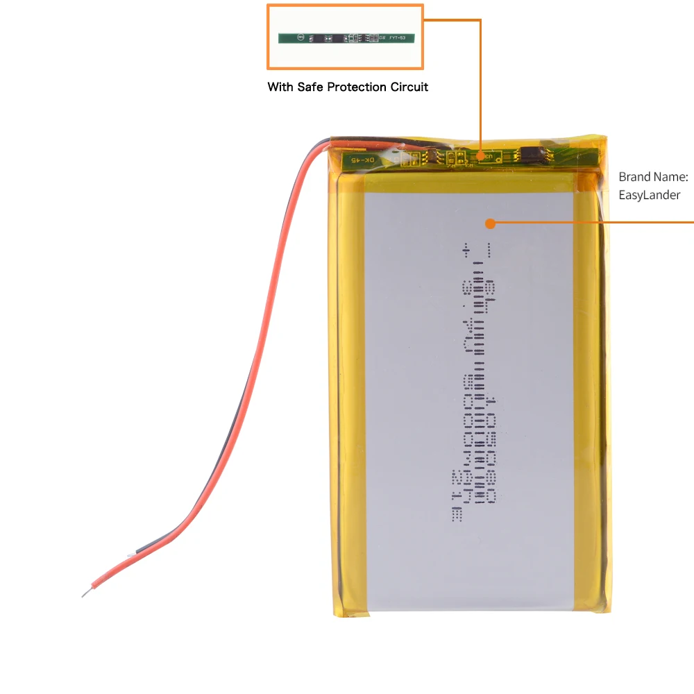 105080 3.7V 5000mAh akumulator litowo-polimerowy akumulator litowo-jonowy do banku mocy wideo PSP podkładka pod telefon protable tablet PC 984979