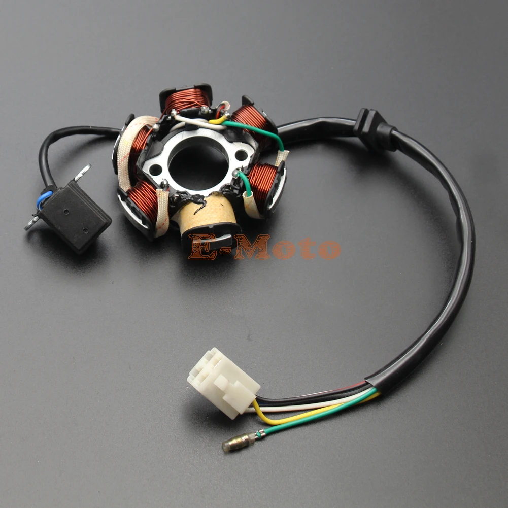 6 Pole Magneto Stator For 50cc 70cc 90cc 110cc 125cc ATV Quad Dirt Bike Go Kart Buggy Mini Choppers Motorcycle