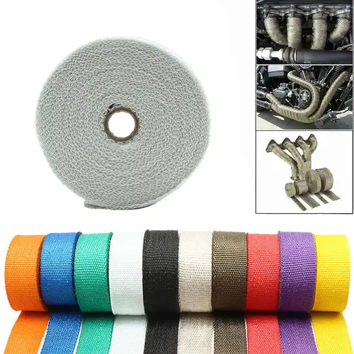 Motorcycle Exhaust Thermal Heat Tape Wrap Car Hot Water Pipe Universal 5cm 5m Shields Insulation Roll Motocross Modified Parts - Image 2