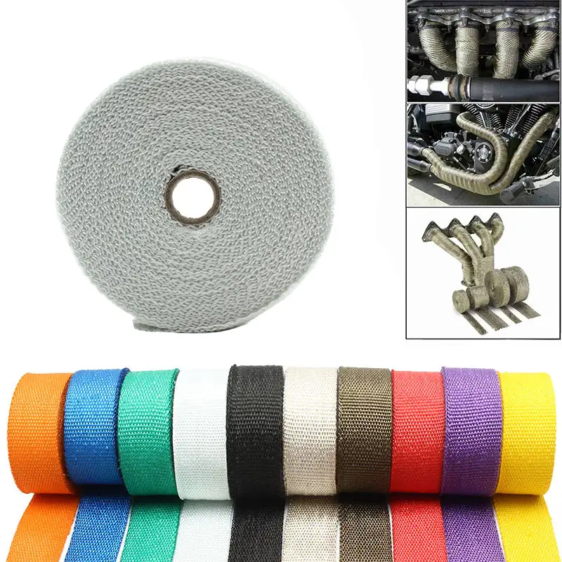 Motorcycle Exhaust Thermal Heat Tape Wrap Car Hot Water Pipe Universal 5cm 5m Shields Insulation Roll Motocross Modified Parts - Image 2