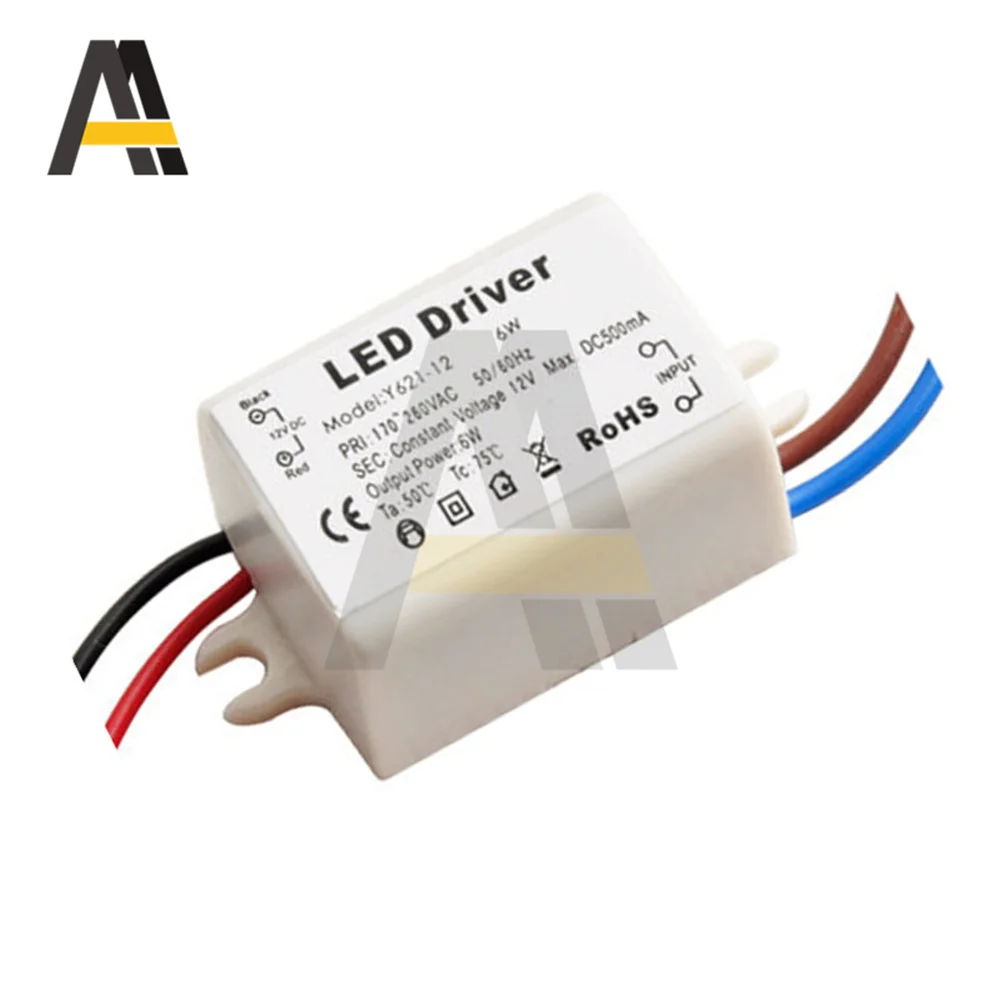 Driver LED 6W 10W corrente costante 500mA 830mA Watt trasformatori di illuminazione alimentatore lampadina Driver trasformatore convertitore