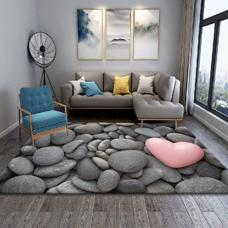 

Colored Stone Bathroom Absorbs Water and Non-slip Mat Kitchen Long Bedroom Into The Doormat Living Room Carpet Rug