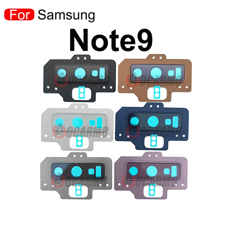 Para Samsung Galaxy Note 8 9 Note8 Note9 Lente Vidrio Cámara Trasera Con Marco Trasero Soporte y Sticker Pieza de Repuesto 2