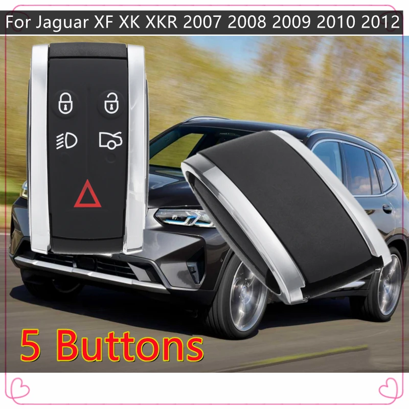 

Чехол для ключей Jaguar с 5 кнопками, корпус из АБС-пластика | Замена лезвия для X-Type/XKR/XF/XK 2007-2015 гг. | OEM Fit Smart Remote Cover