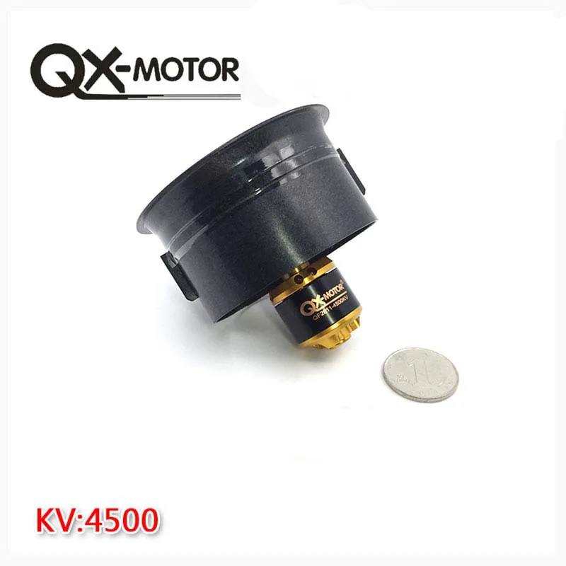 SISTEMA DE VENTILADOR DE QX-MOTOR con conducto, EDF de 30mm / 64mm/70mm, motor sin escobillas, avión jet