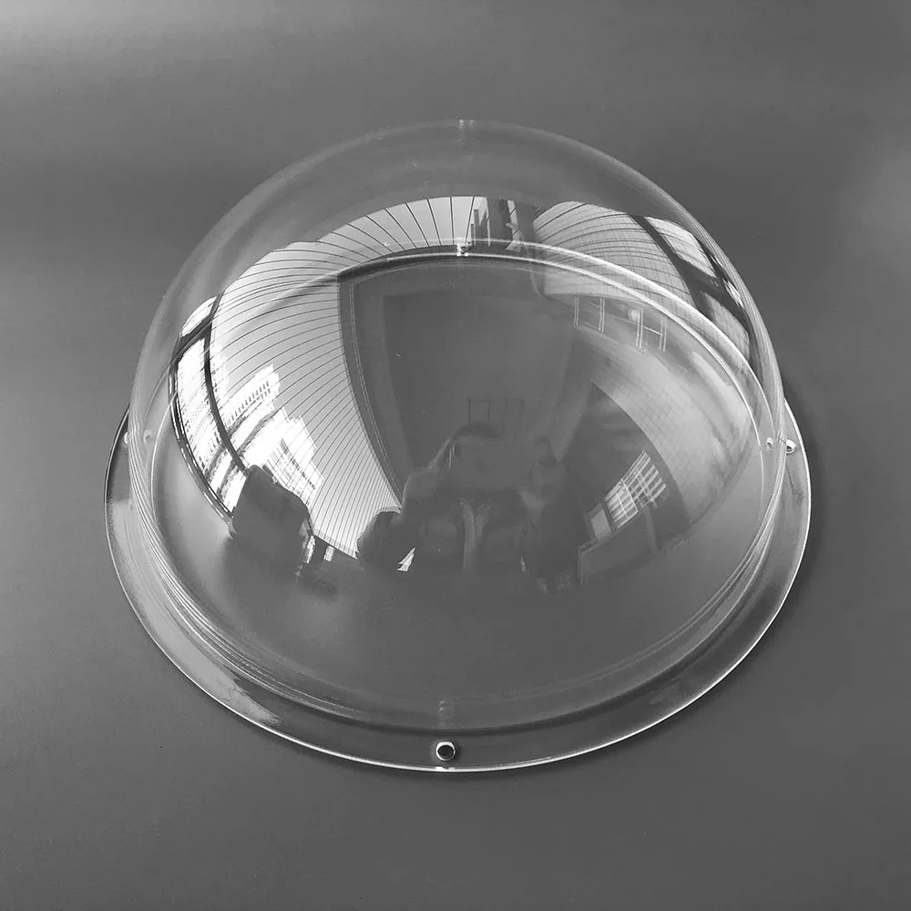 7.87 Inch 200mm Diameter Indoor Outdoor Acrylic Clear Cover Surveillance CCTV Camera Housing Shell Protective Transparent Case