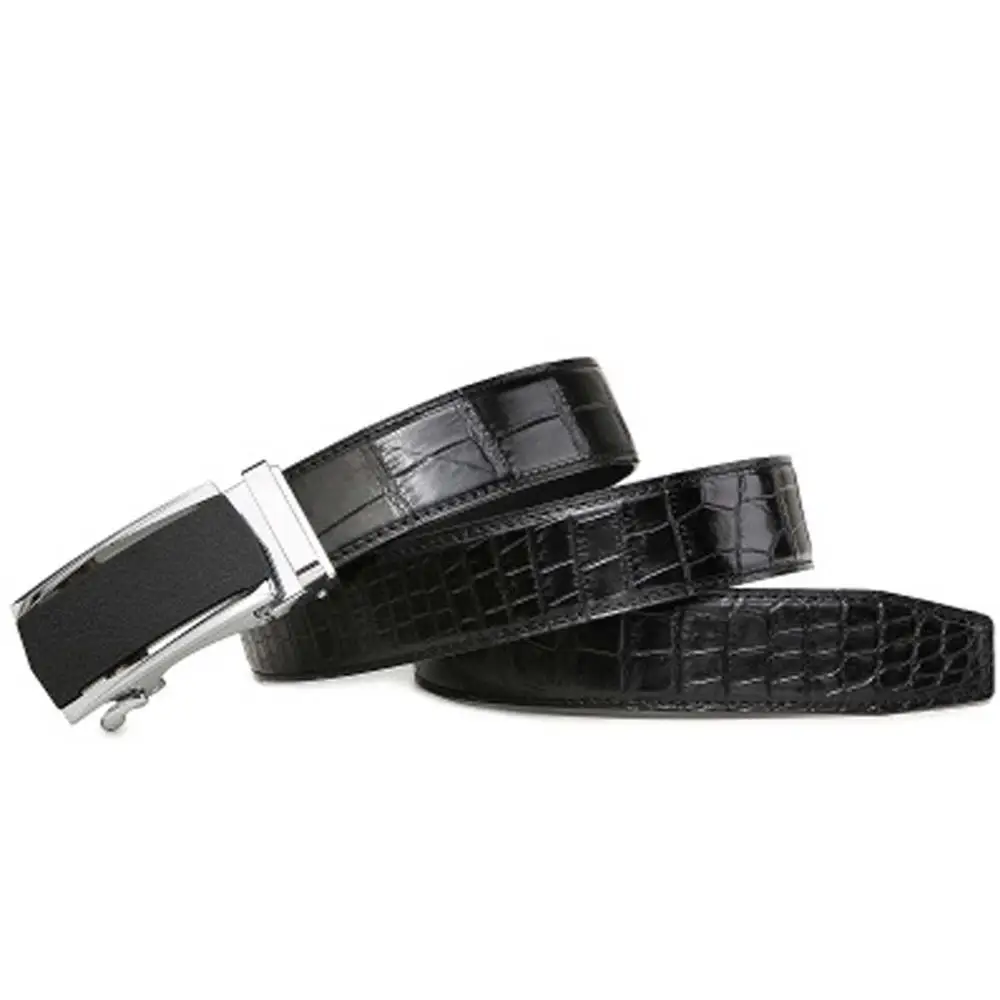 linshe crocodile men belt  male  business  Automatic buckle  belt  fashion  Young and middle-aged  male belt