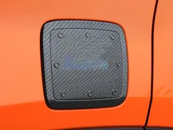 For Jeep Renegade 2016 2017 2018 Carbon Fiber Color Fuel Tank Cap Gas Box Cover Overlay Trim Chrome Car Styling Accessories