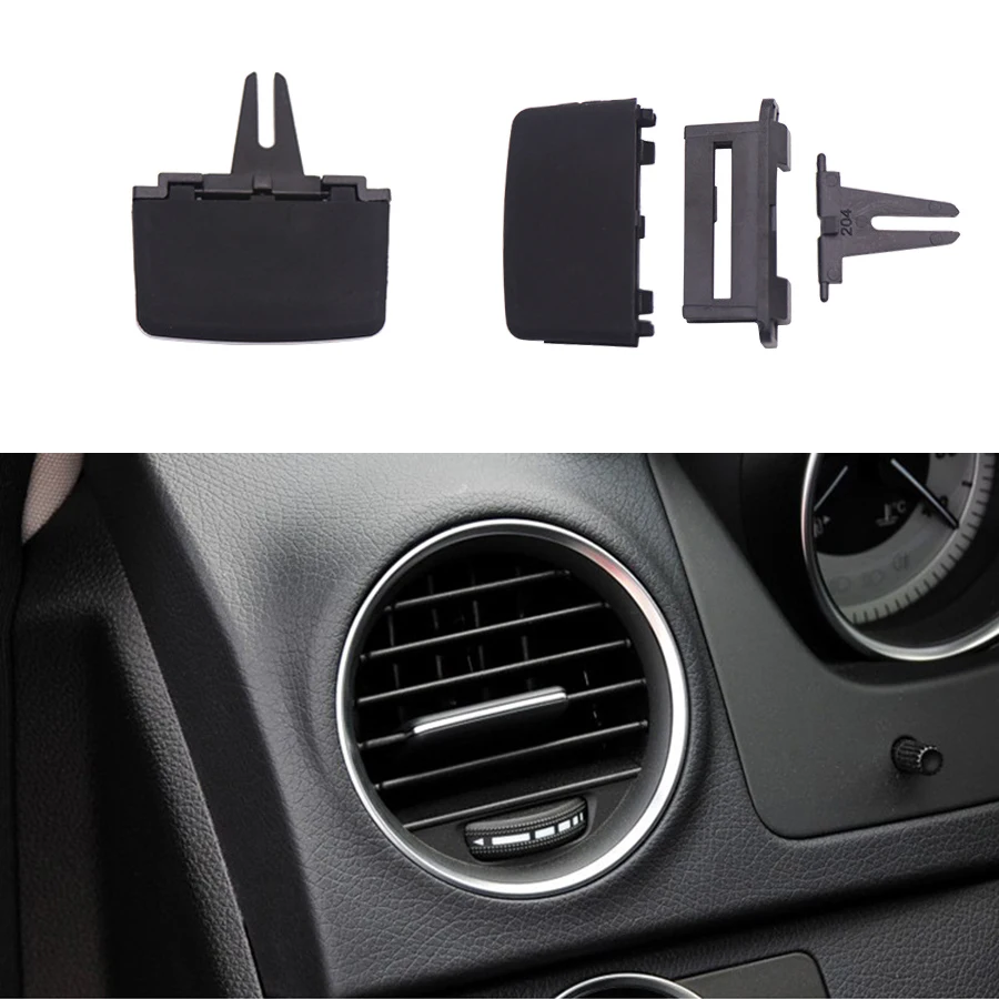 Car Front A/C Air Vent Tab Clip Automobiles Air Conditioner Outlet Repair Kit for Mercedes-Benz C Class C200 W204 2048300001