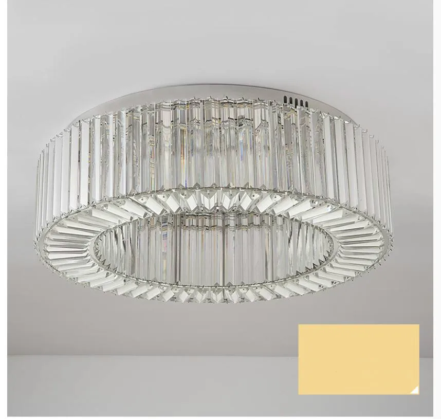 Современный D60cm из нержавеющей стали De Crystal потолочные светильники контроллер для гостиной luminaria хрустальные потолочные светильники AC светодиодные светильники Современный D60cm из нержавеющей стали De Crystal потолочные светильники контроллер для гостиной luminaria хрустальные потолочные светильники AC светодиодные светильники