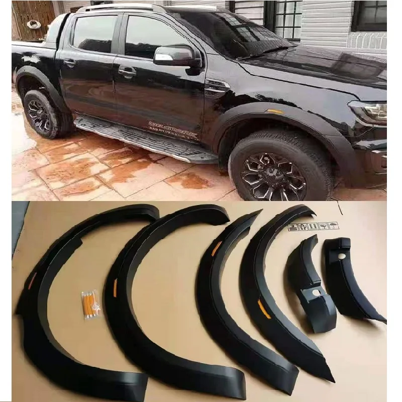 Auto Exterior Accessories Fender Flares Fit For Ford Ranger T8 Wildtrack Wheels Cover Fender Flare 2018-2021 Pickup Car