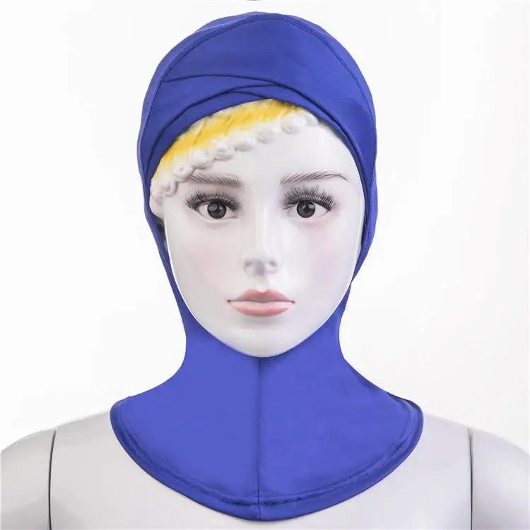 

Plain Muslim Lady Inner Hat Hijab Turban Underscarf Amira Bone Bonnet Chemo Cap Islam Ninja Full Cover Neck Headwrap Scarf Mujer