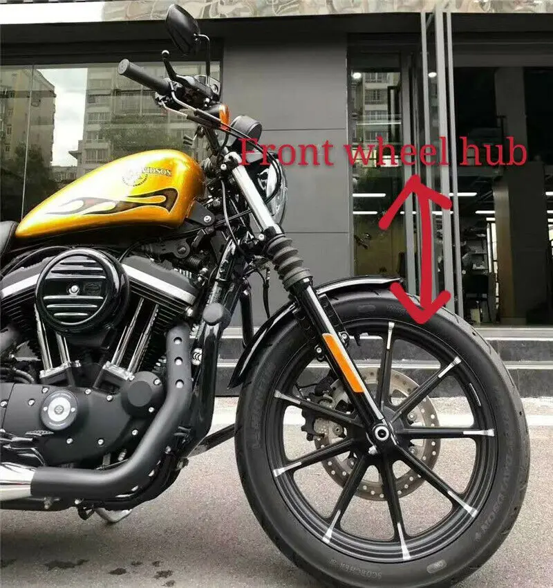 ハーレーXL1200nスポークホイール ブラックリム2008年F Rセット ハーレー用モーターサイクルホイールリム,21スポークmag,19