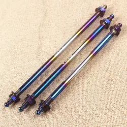 M12 Motorcycle Front Wheel Axle 304 Stainless Steel Plated Color with Both Side Screw