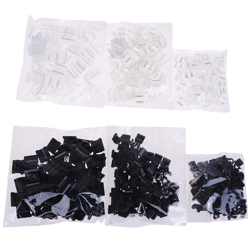 100Pcs/lot DIY Elasitc Rubber Band Paste Buckles Hair Band Tie Circle Bow Accessories Support