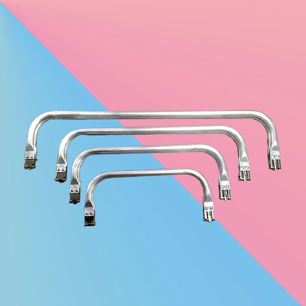 1 pz 20-40cm telaio borsa per borsa medico borsa telaio metallo alluminio tubo telaio borsa maniglia accessori pochette parti