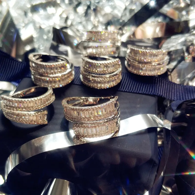 CC Luxury Rings For Women and Men Fine Jewelry Cubic Zirconia Anel Wedding Engagement Party Accessories CC3205
