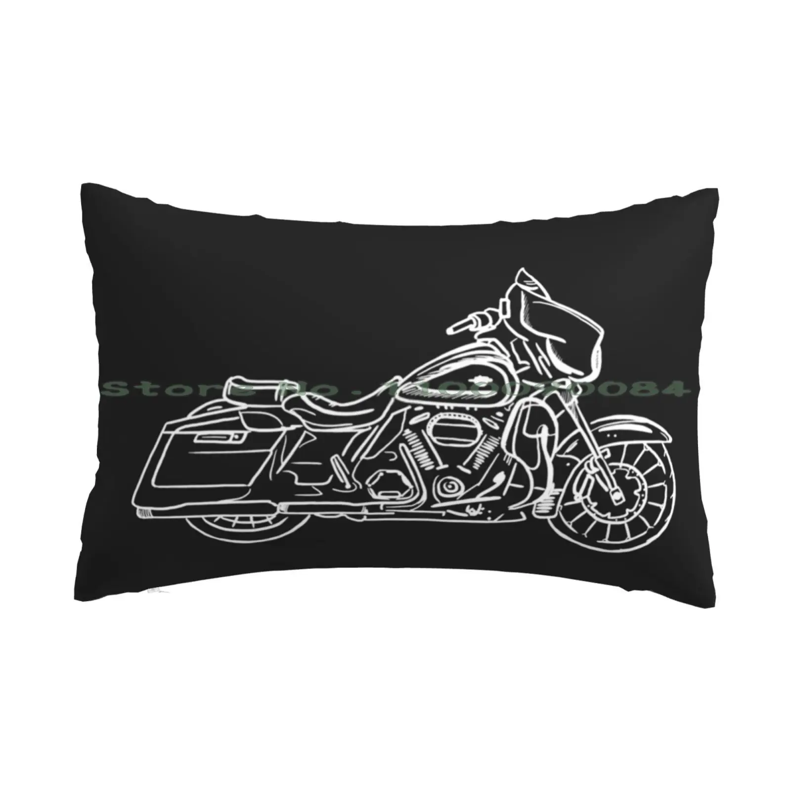 Motorcycle Art : Street Glide Pillow Case 20x30 50*75 Sofa Bedroom Motorcycles Motorbike Bikes Biker Streetbike Streetglide