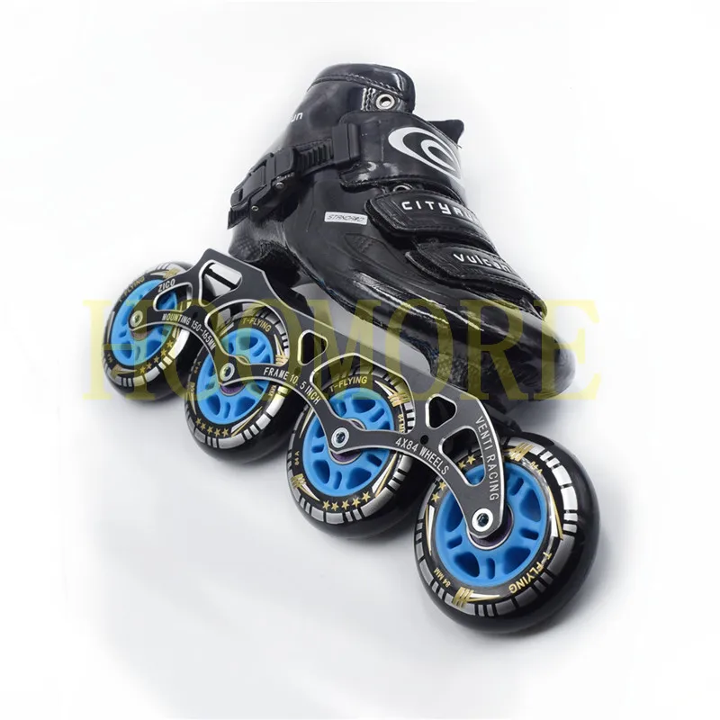 Patins de vitesse en Fiber de carbone pour enfants, 4x84mm, cadre de patinage 84mm, 4 roues CITYRUN Roller, patins de vitesse pour garçons et filles, EU 30-36