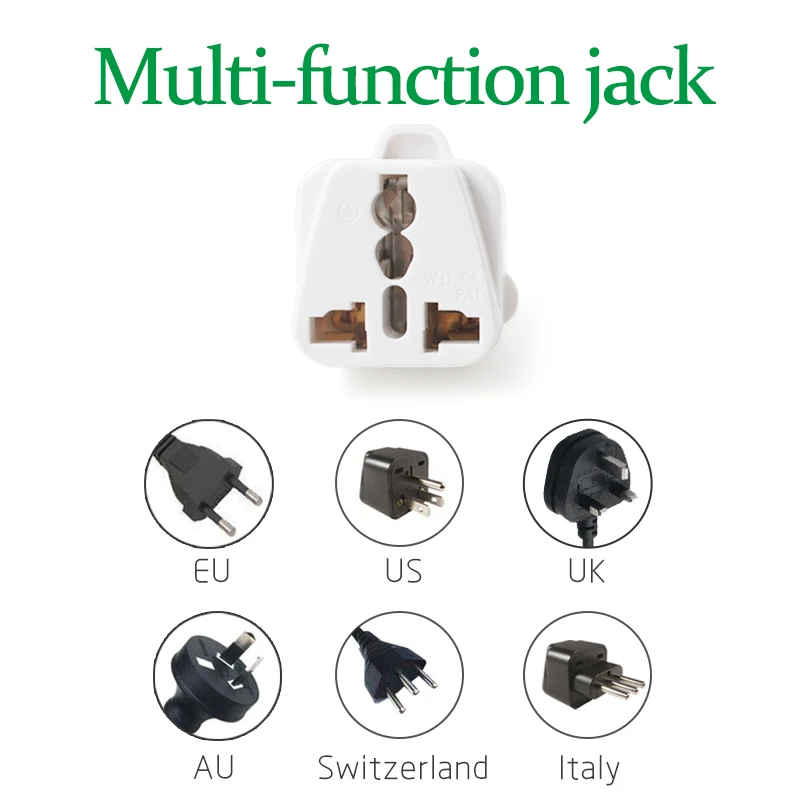 Reino unido/eua/ue/au para grande áfrica do sul viagem adaptador de energia tomada para a índia nepal sri lanka cidade do cabo bahrein gana