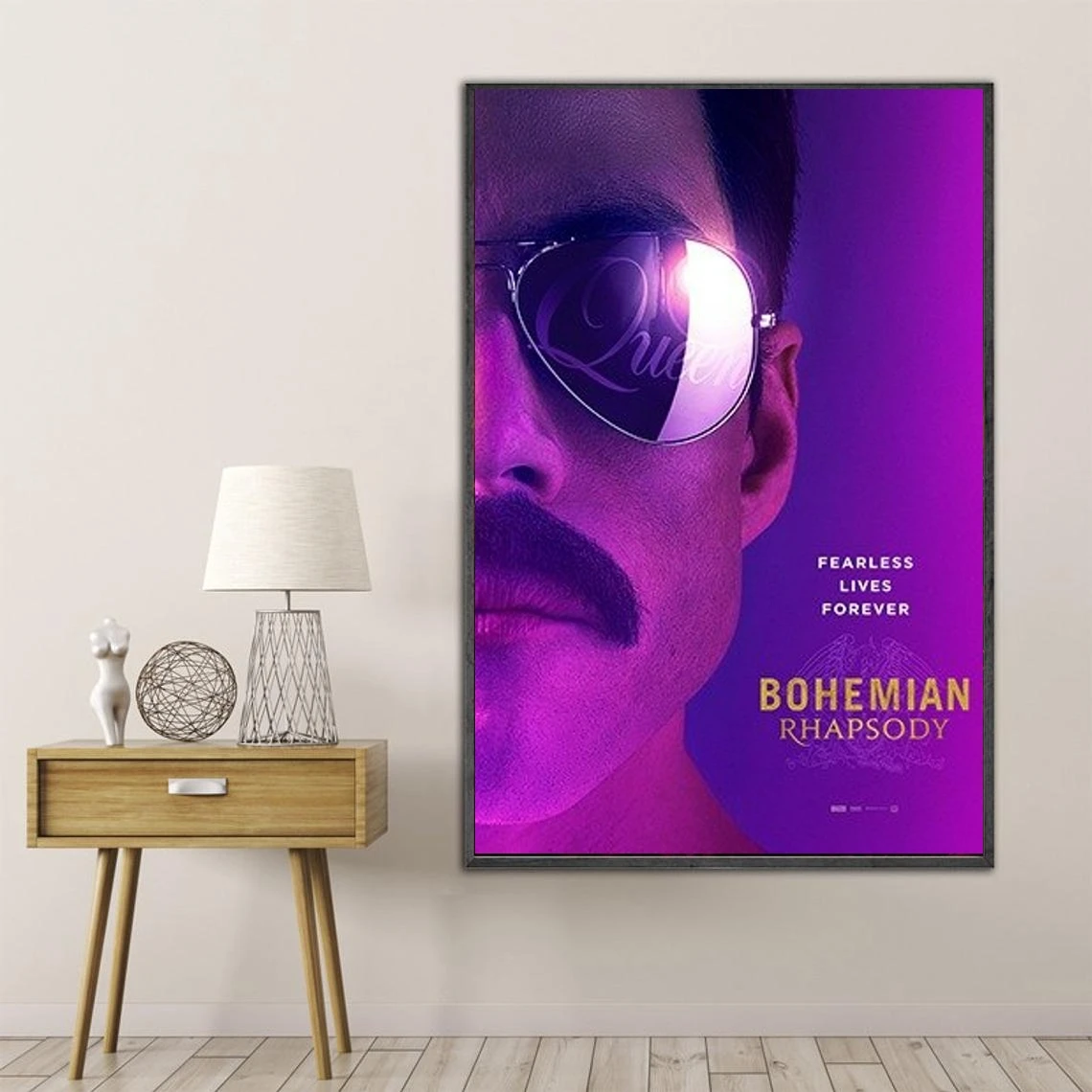 Bohemian Rhapsody Classic Poster Cover Retro Home Mural Decoration Canvas Picture Printing Gift (No Frame)