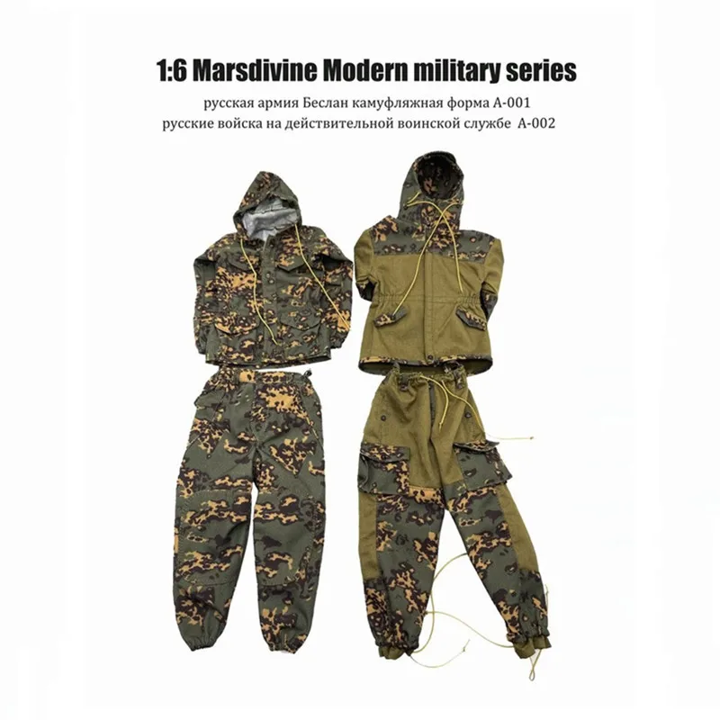 1/6 Scale Male Russian Army Camouflage Uniform Special Forces Soldier Clothes Set Model for 12inch PH Tbl Action Figure Body