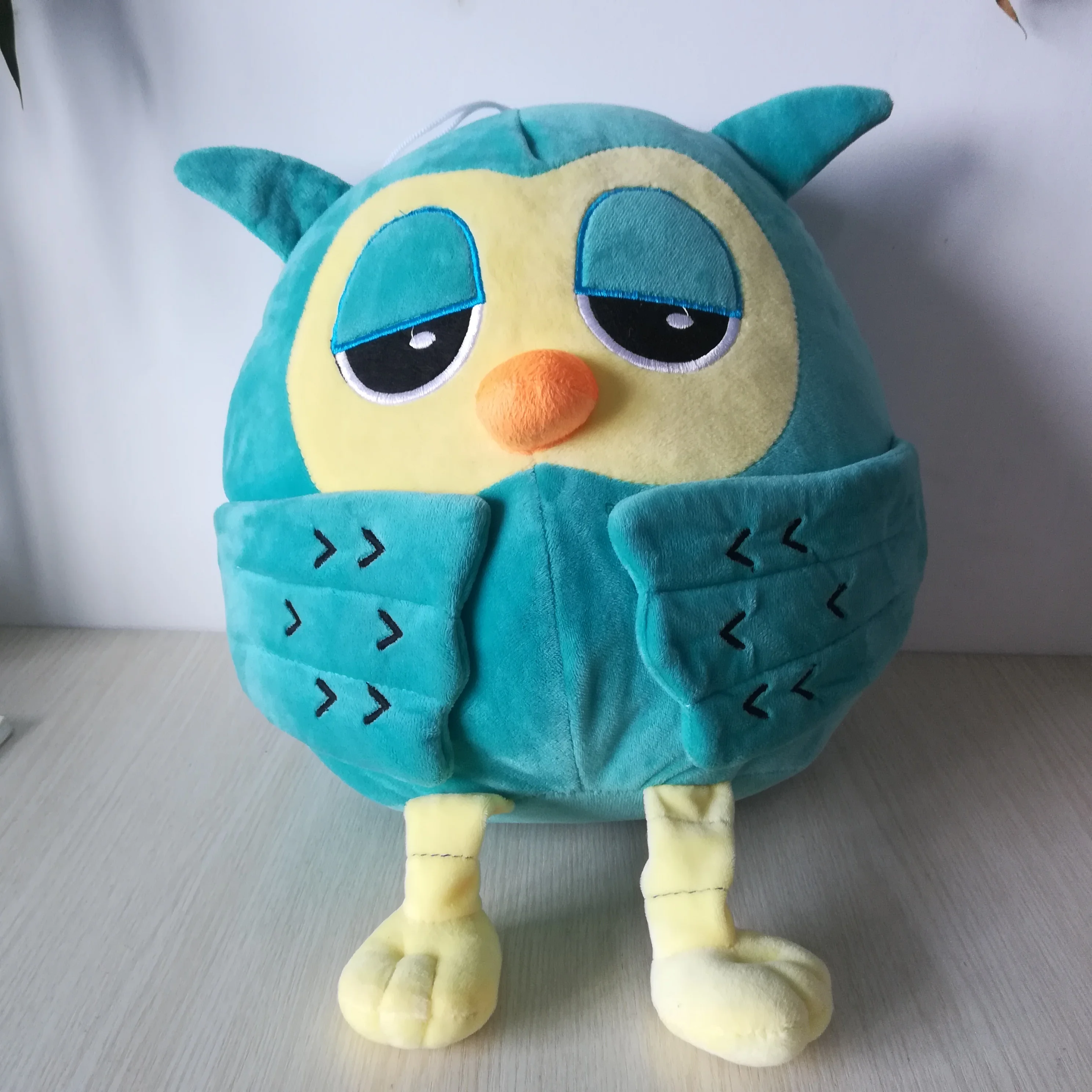 lovely cartoon owl plush toy night owl soft doll about 40cm throw pillow birthday gift b2923