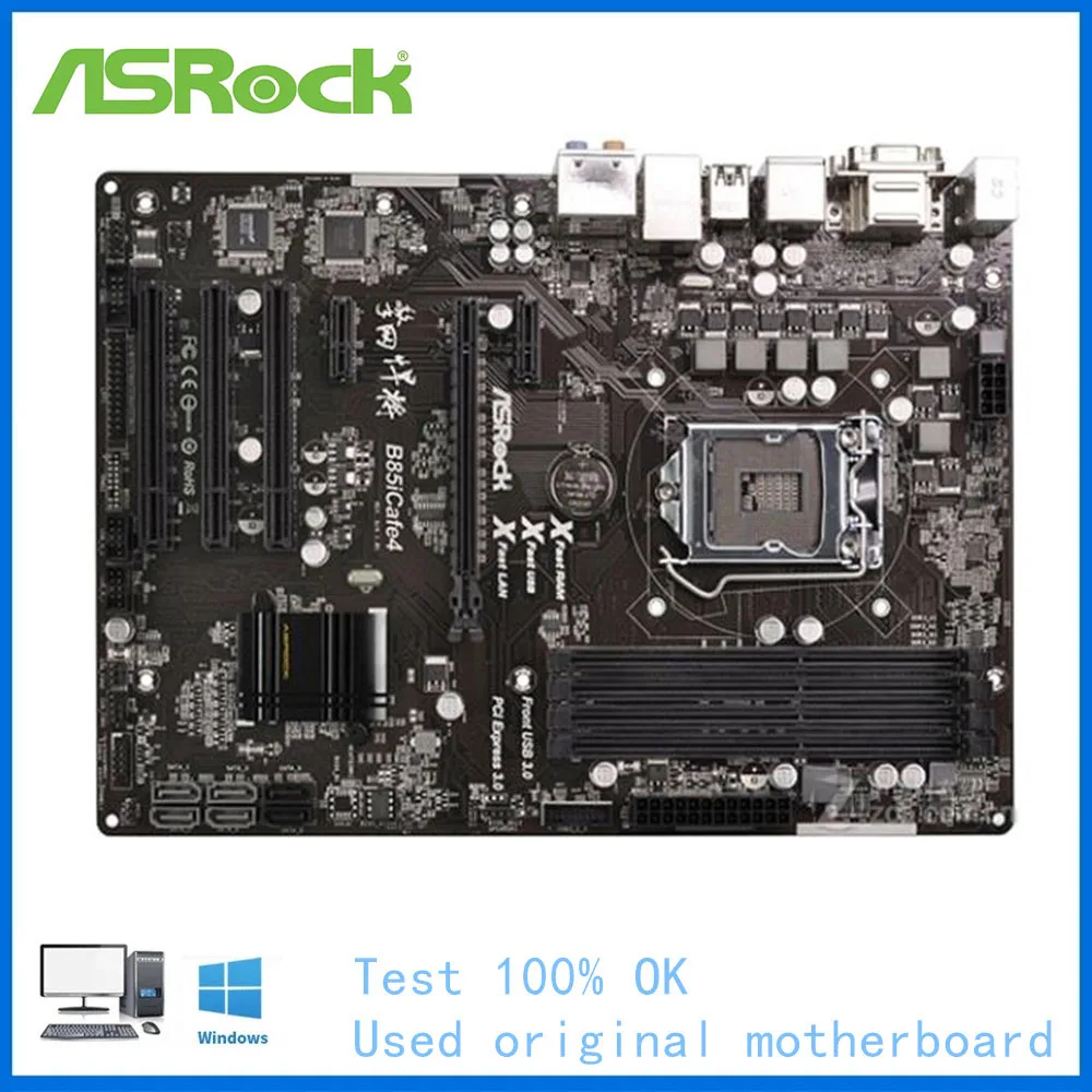 

For ASRock B85iCafe4 Computer USB3.0 SATAIII Motherboard LGA 1150 DDR3 B85 B85M Desktop Mainboard Use