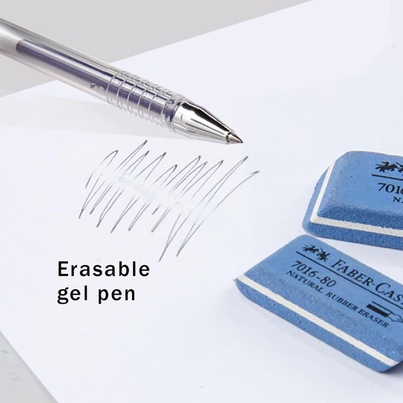 Faber Castell-Goma 7016 Natural para Gel/tinta/bolígrafo/pluma estilográfica, goma de arena borrable, suministros para exámenes escolares