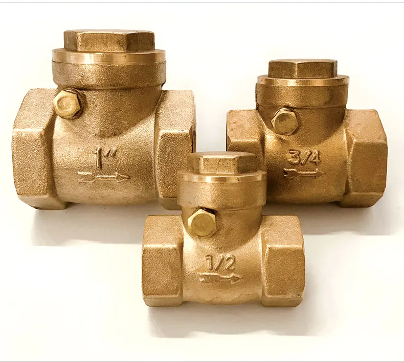 1/2 "3/4" 1 "2" 3 "4" messing Horizontale Überprüfen Ventil Alle Kupfer Innengewinde überprüfen Ventil – Detail 6