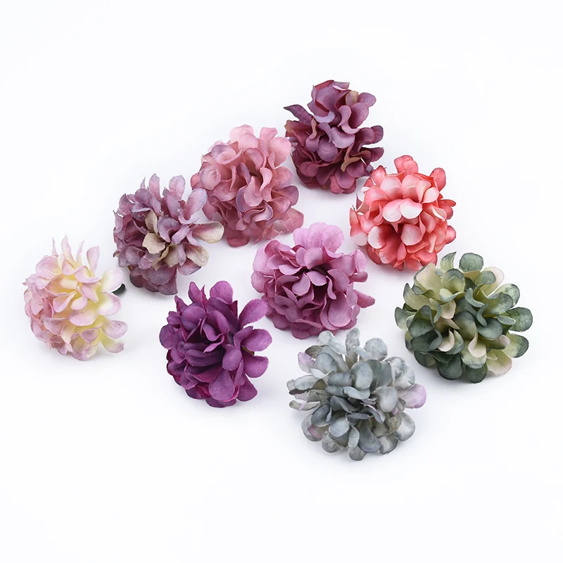 20 Stück Dekorative Blumen Hochzeit Heimdekoration Zubehör Weihnachtskranz Günstige Seiden-Pfingstrosen-Staubgefäße Künstliche Blumen – Detail 1