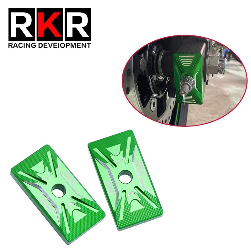 Acessórios para motocicleta ajustador de corrente cnc tampa final do braço oscilante para kawasaki ninja 400 300 z400 z300 z250 250r 250sl VERSYS-X 300 250