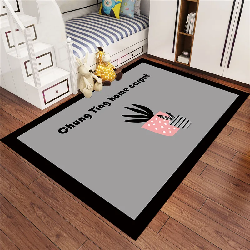 Kids Room Antiskid Rug Rectangle Stars Bedroom Sofa Mats Coffee Desk Carpets New Desig Geometric Living Room Carpet CF